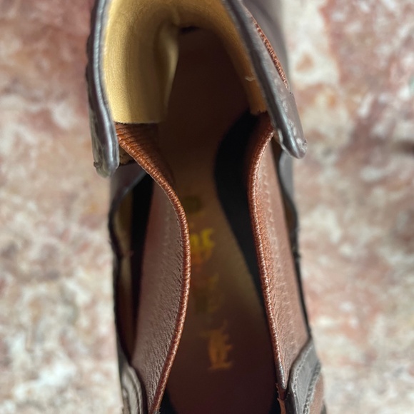 L.A.M.B. brown leather booties, NWT, mint condition, US7.5M (9" sole-may fit 7) - Picture 5 of 5